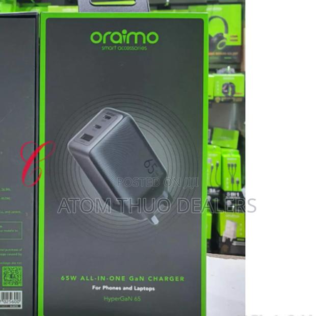 Oraimo Hypergan 65W Phone Laptop Allin One Charger - thumbnail 2