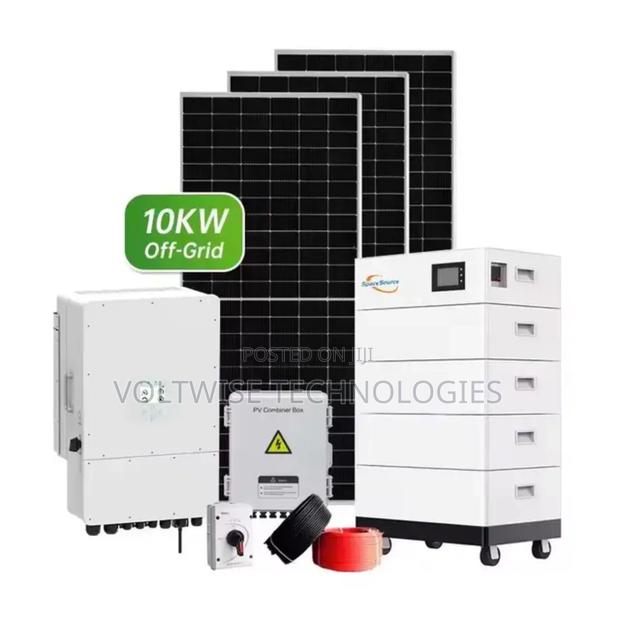 10kw Offgrid Solar Energy System With Lithium Batteries - main view