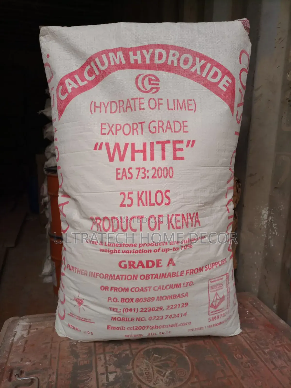 Coast Calcium Lime (White),25kilos