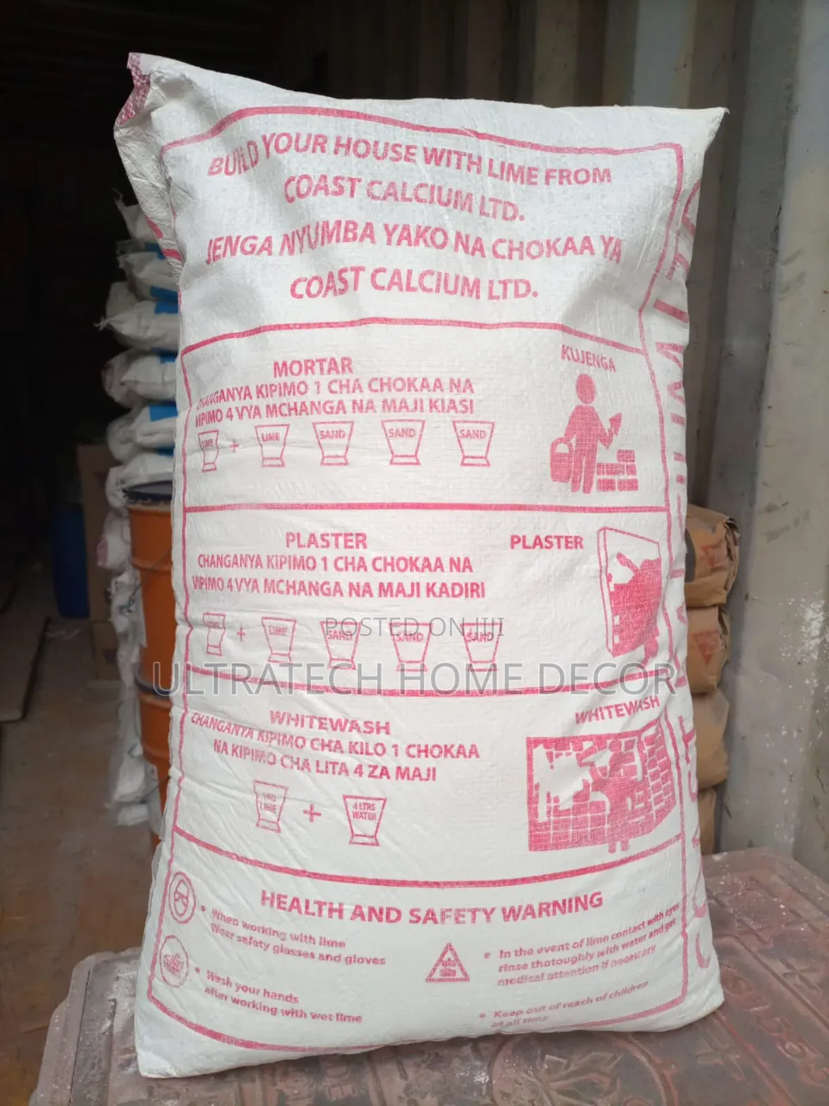 Coast Calcium Lime (White),25kilos