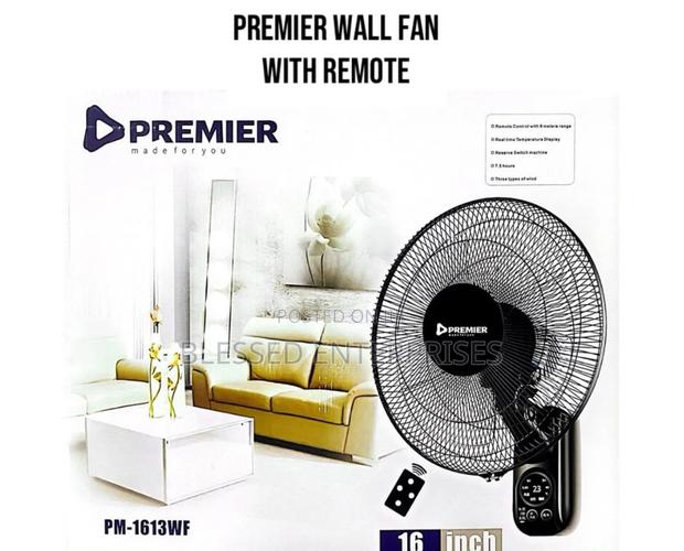 Premier Wall Fan With Remote / Remote Wall Fan Premier 16"