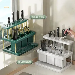 Knives Chopstick Cage With 3 Spoon Slots