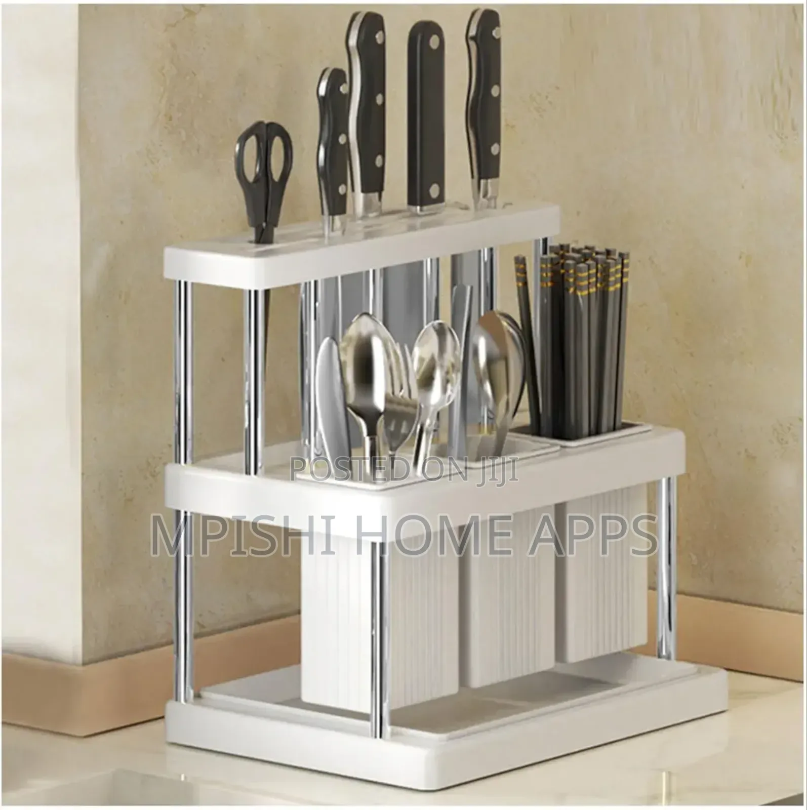 Knives Chopstick Cage With 3 Spoon Slots