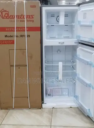 188 L Ramtons Double Door No Frost Fridge, Silver- Rf/329