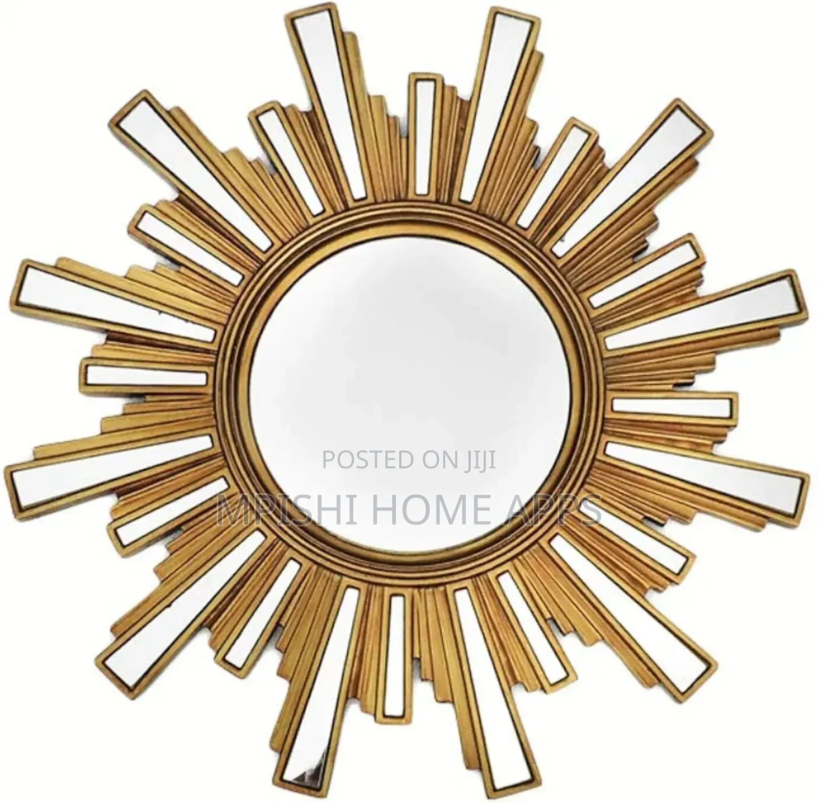 25cm Sun Shape Gold or Silver Decor Mirror