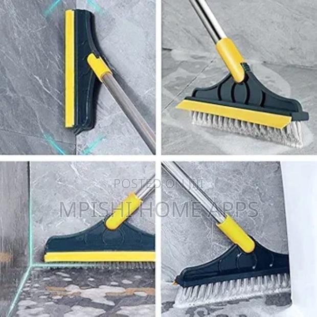 2 Sided Cleaning Brush, 23x112cm Long Handle Flexible Joint - thumbnail 3