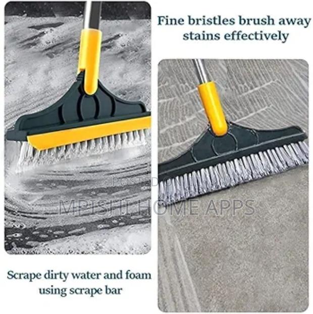 2 Sided Cleaning Brush, 23x112cm Long Handle Flexible Joint - thumbnail 4