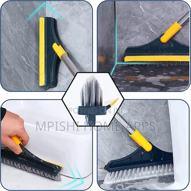 2 Sided Cleaning Brush, 23x112cm Long Handle Flexible Joint - thumbnail 9