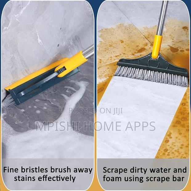 2 Sided Cleaning Brush, 23x112cm Long Handle Flexible Joint - thumbnail 10