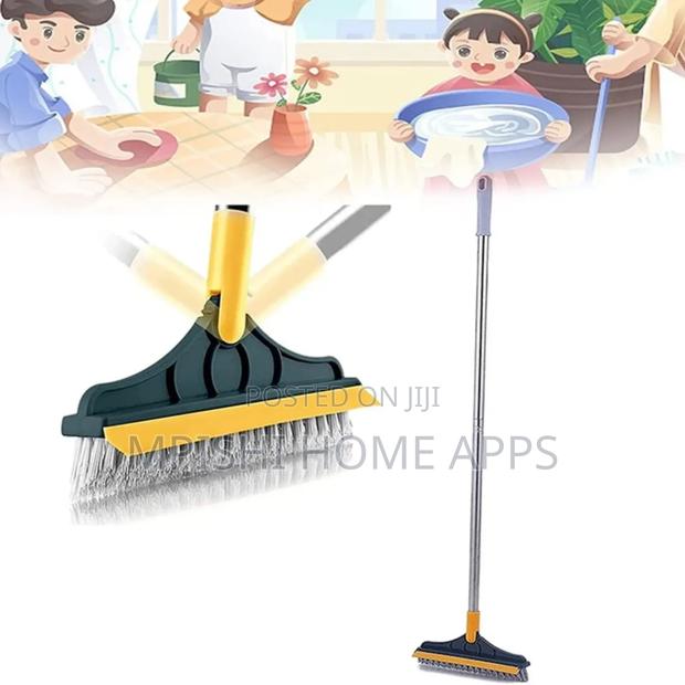 2 Sided Cleaning Brush, 23x112cm Long Handle Flexible Joint - thumbnail 12