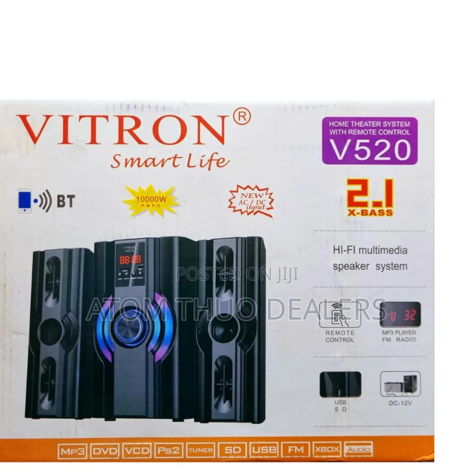Vitron Woofer V520 2.1 Multimedia Speaker System