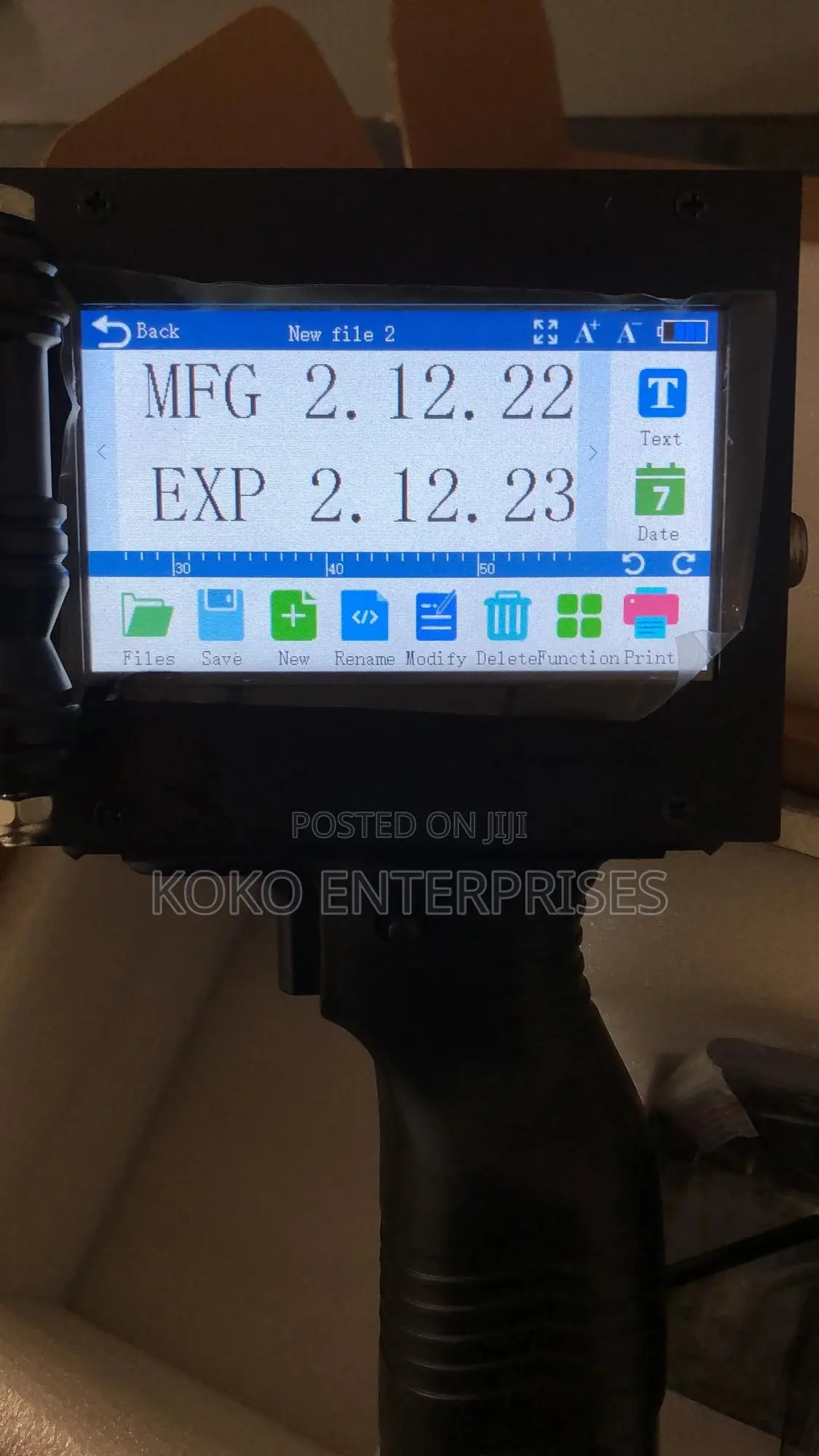Expiry Date Batch Number and Manufacturing Date Printer