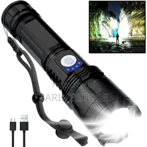 Zoom Torch, 2000 Lumens, Super Strong Light Flashlight Torch
