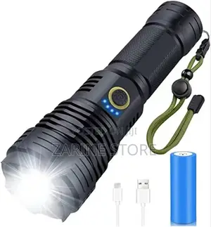 Rechargeable Zoom Light Torch P50 Torch 7800mah 3.7v Battery