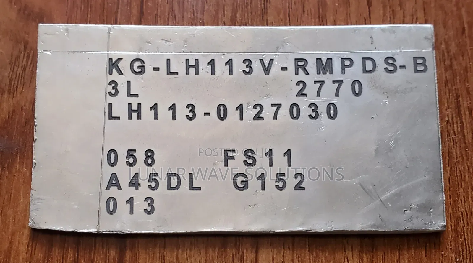 Serial Number Engraving on Metal