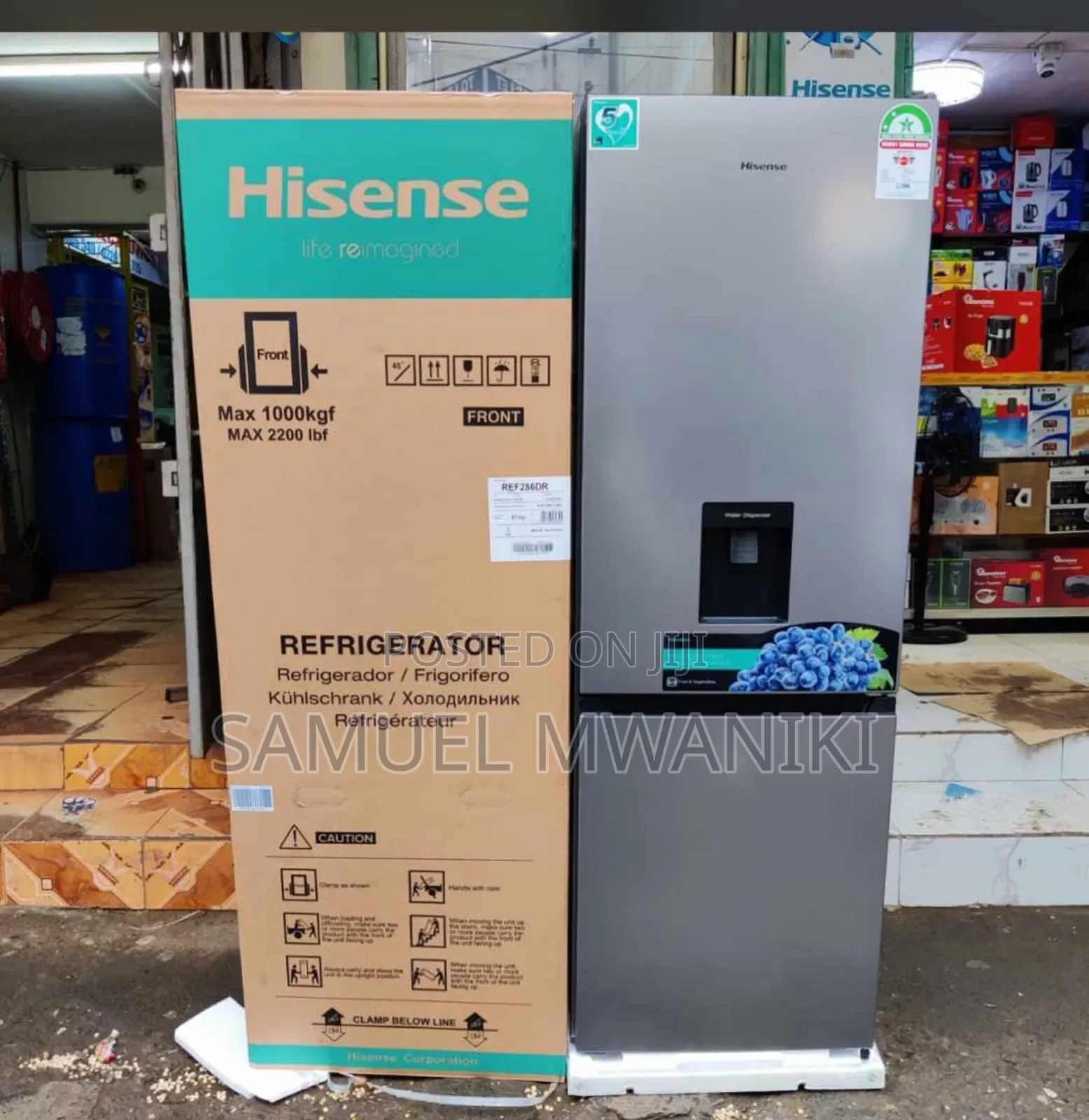Hisense 286 Liters Refrigerator Bottom Mount Freezer