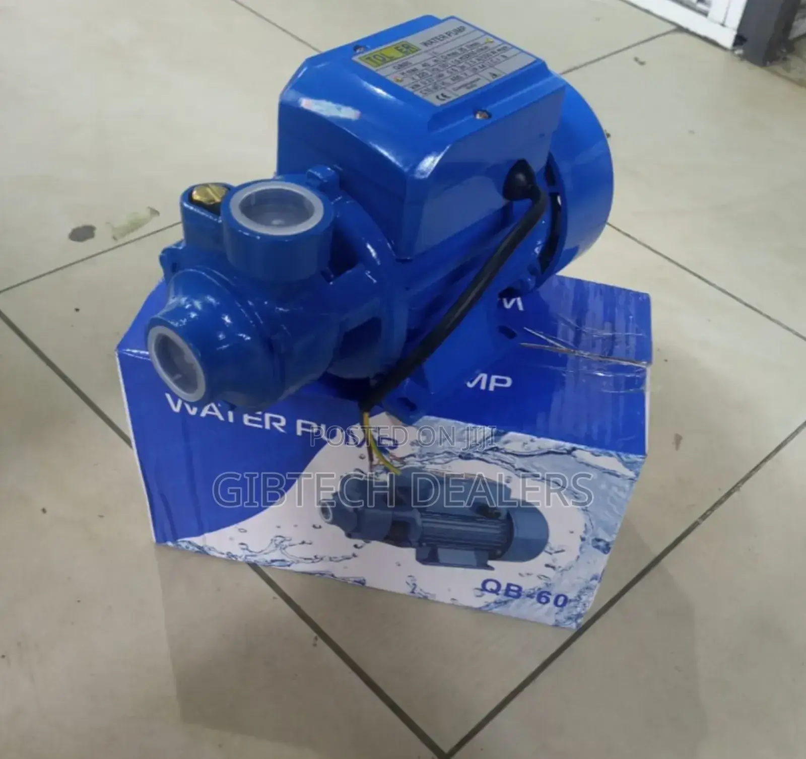 Water Pump 0.5hp 40m Head Electric