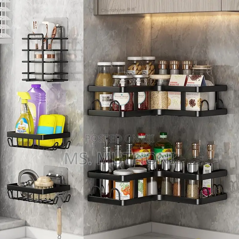 Multipurpose 5pcs Set Triangular Shower / Shelf Organizer*