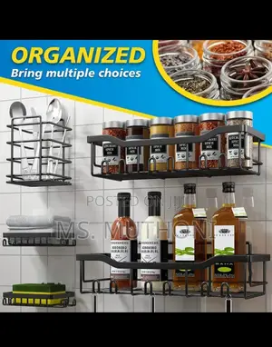 Multipurpose 5pcs Set Rectangular Shelf/ Wall Organizer*