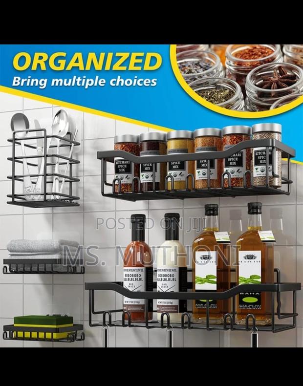 Multipurpose 5pcs Set Rectangular Shelf/ Wall Organizer*