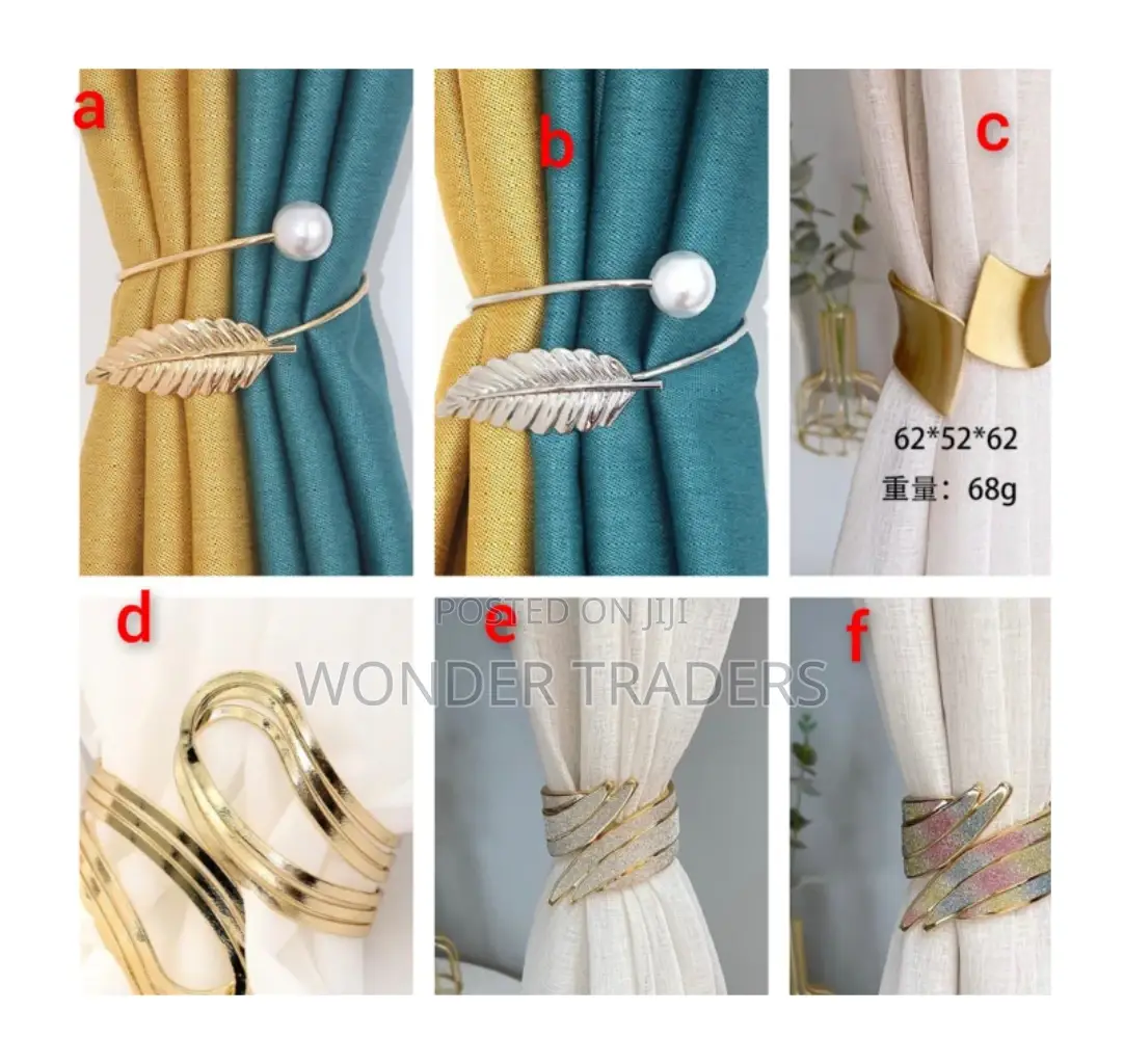 Metallic Buckle Curtains Holders