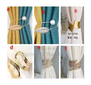 *Metallic Buckle Curtains Holders a Pair All Designs