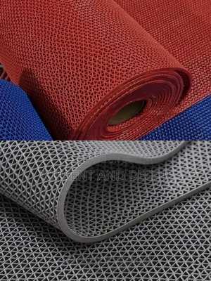 Perforated Grey and Red Anti Slippery Floor Mats