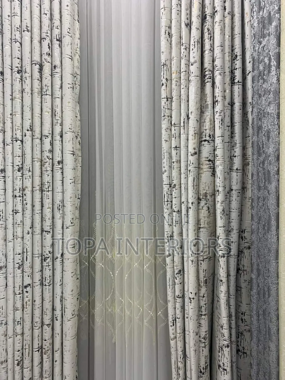 Cream With Gold Soft Velvet Window Curtains