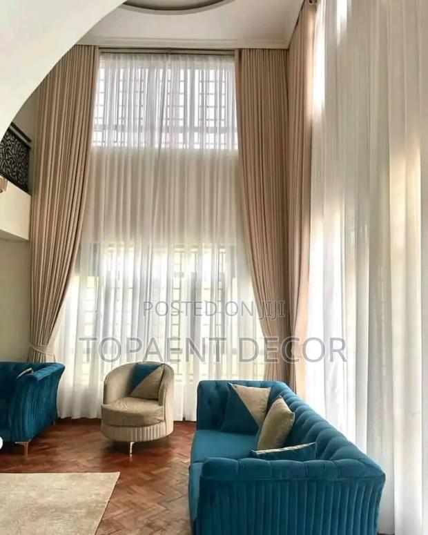 Beige Extra Classic Window Curtains and Sheers - main view