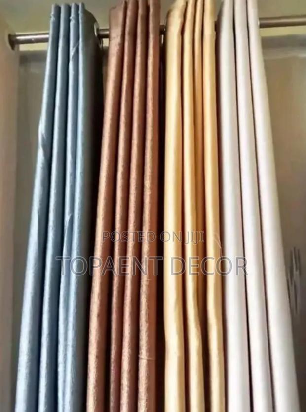Plain Simple Colourful Window Curtains - main view