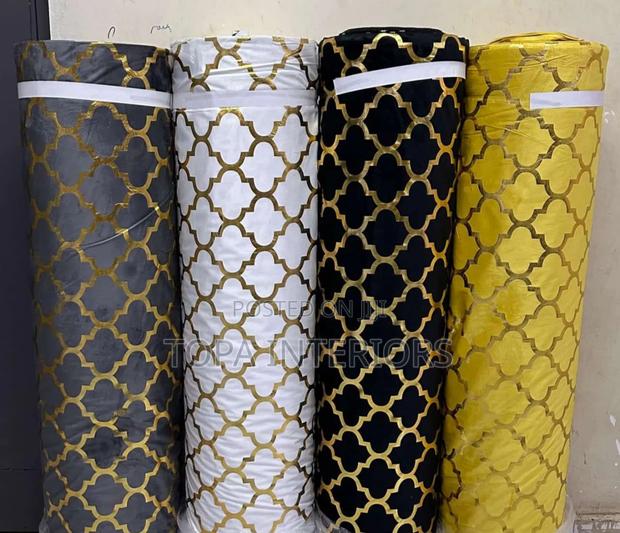 Quality Velvet Window Curtain Materials Per Linear Metre