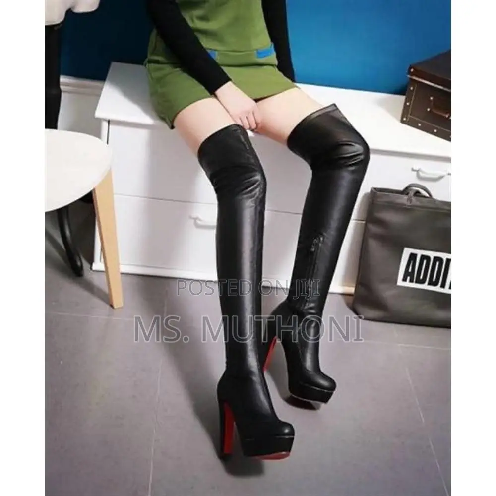 Red Bottom Double Sole Thighboots Sizes: 37,38,39,40,41, 42