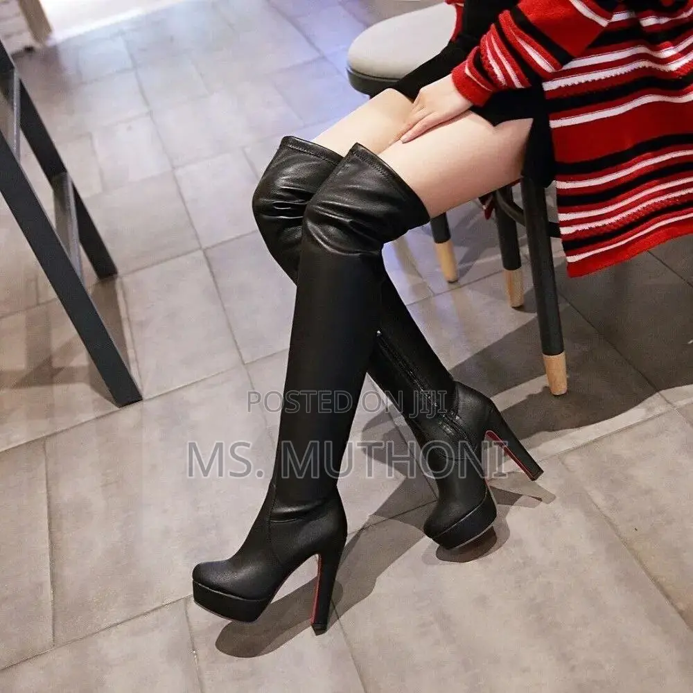Red Bottom Double Sole Thighboots Sizes: 37,38,39,40,41, 42