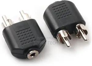 3.5mm F to 2xrca M Stereo Interconnect Audio Adapter, 2pack