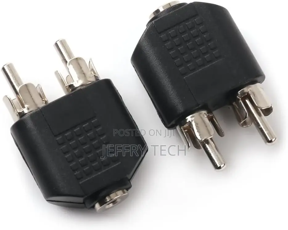 3.5mm F to 2xrca M Stereo Interconnect Audio Adapter, 2pack