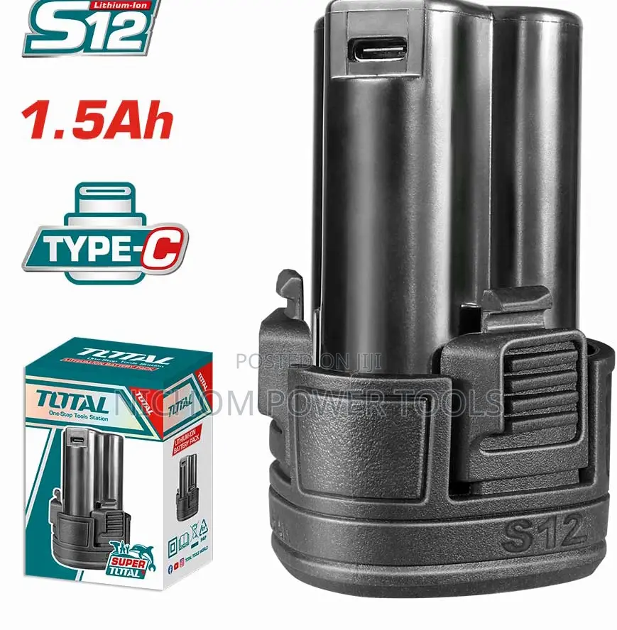 TOTAL TBLI12153 Lithium-Ion Battery Pack 12V