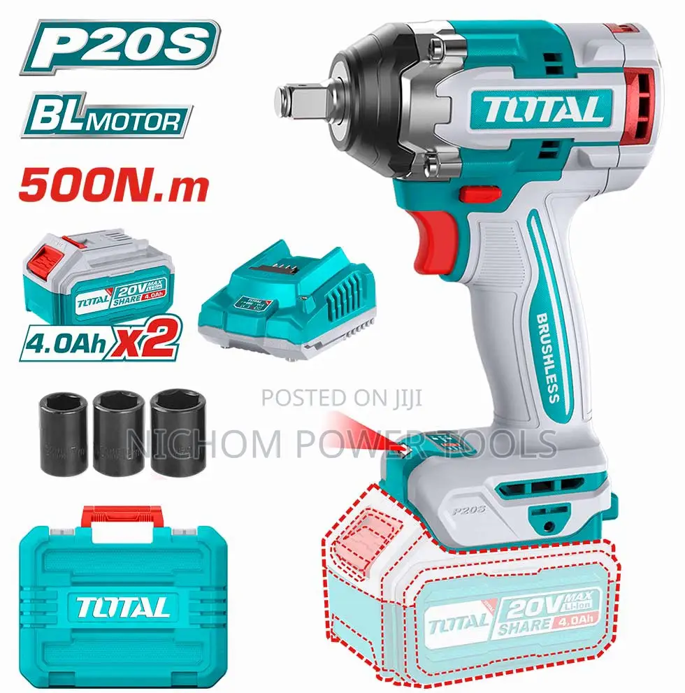 Total TIWLI2050 Cordless Impact Wrench 20v