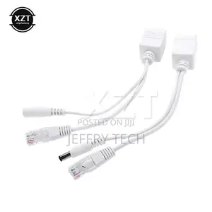 1pcs Black Poe Adapter Cable Connectors Passive Power Cable