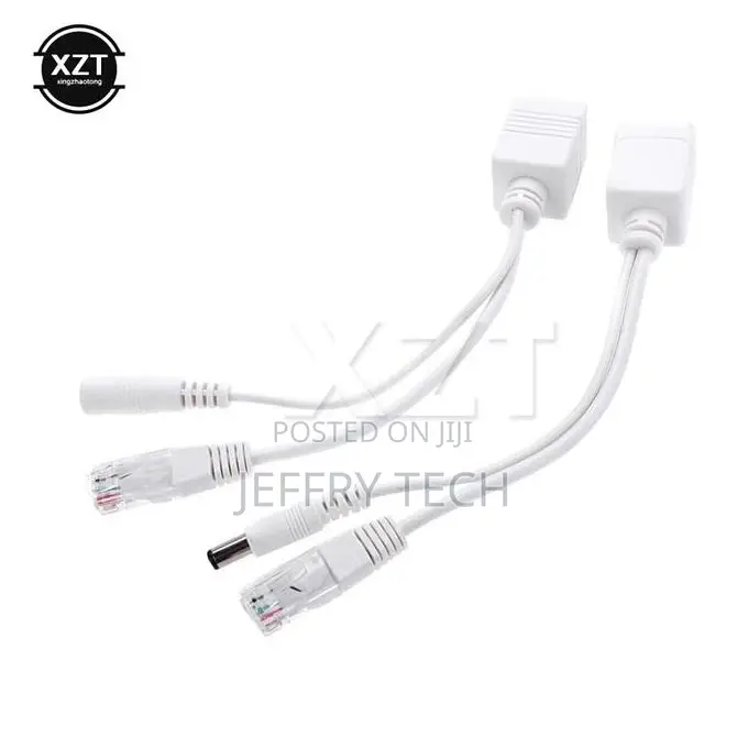 1pcs Black Poe Adapter Cable Connectors Passive Power Cable