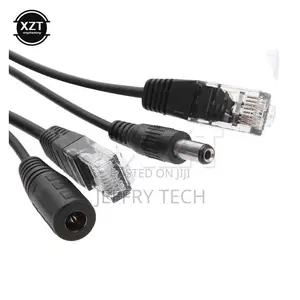 1pcs Black Poe Adapter Cable Connectors Passive Power Cable