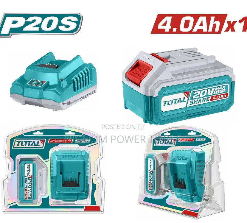 Total TFBCPK1214 P20S Lithium-Ion Battery and Charger Kit