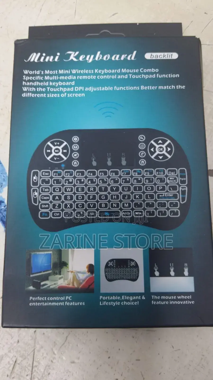 Mini Wireless Keyboard Mouse Combo Multi Media Remote