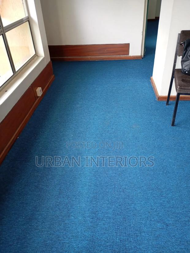 Light Blue Office Carpet - main view