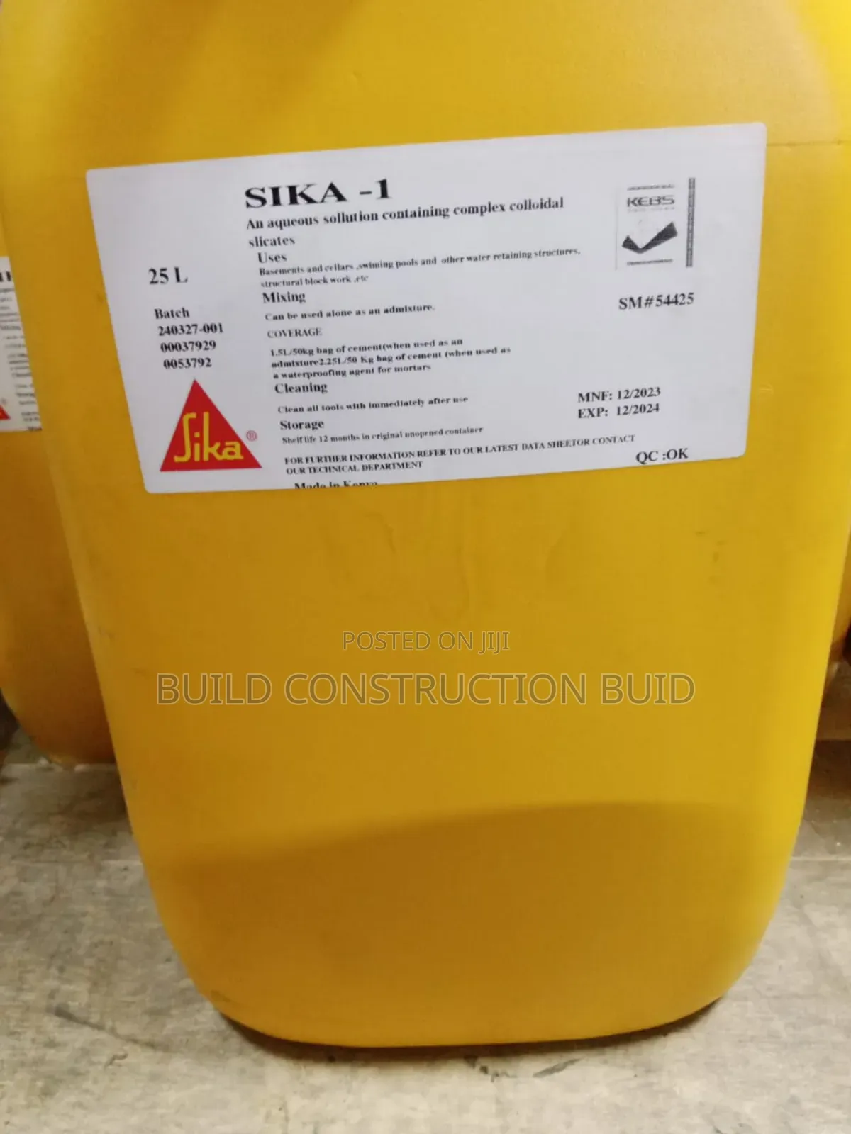 Sika 1 Waterproofing Admixture in Kenya