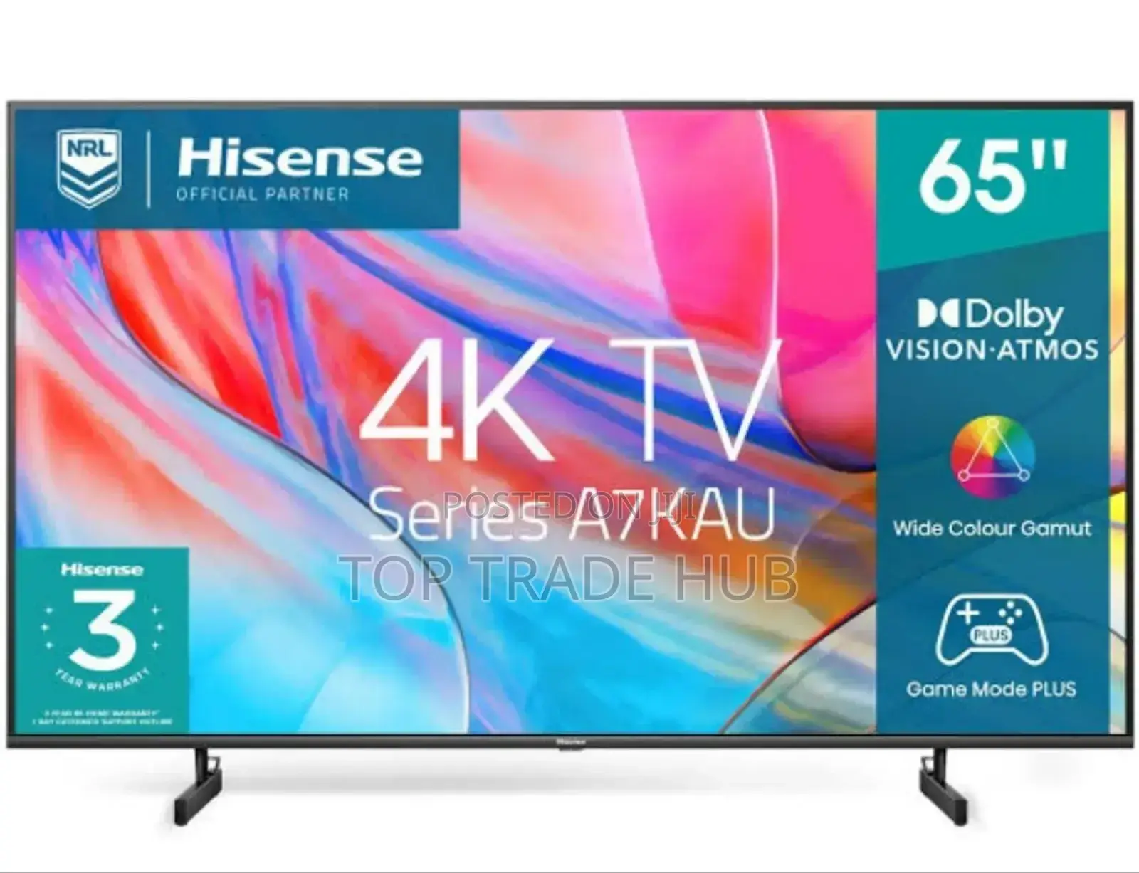 Hisense 65 Inch A7 Series Uhd Edgeless Tv+ Wall Mount