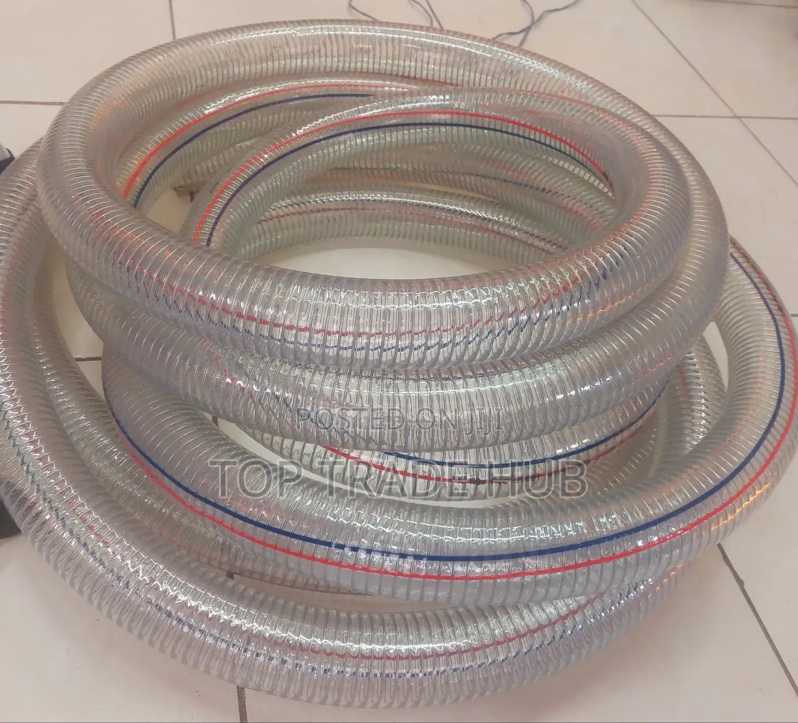 K-max Clear Pvc Wired Suction Pipe 3 Inch - Per Meter