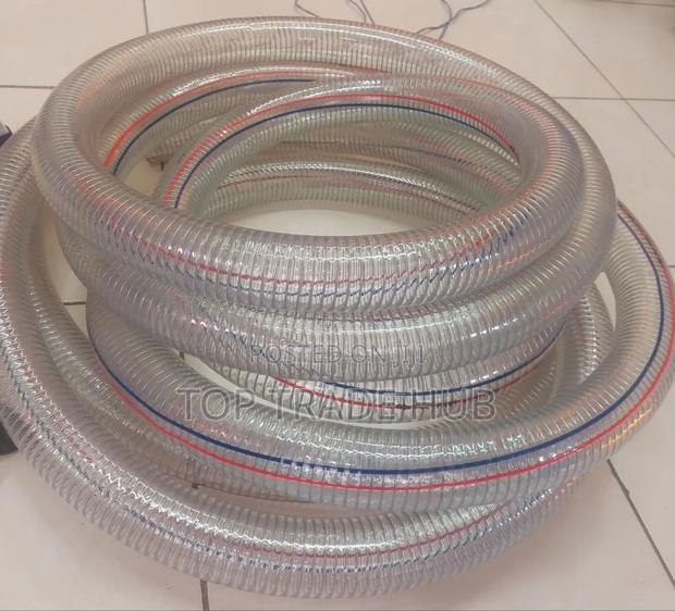 K-max Clear Pvc Wired Suction Pipe 3 Inch - Per Meter - main view