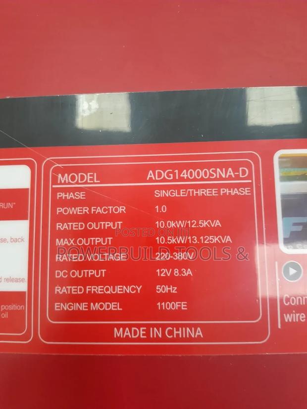 14KVA Aico Silent Diesel Generator/Dual Phase. - thumbnail 4