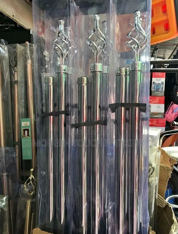 2 Meters Brown Curtain Rods