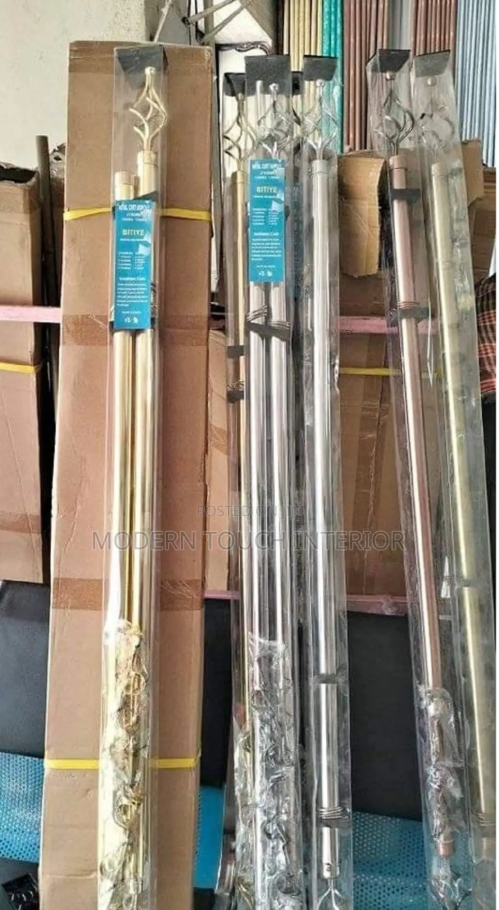 Extendable 2 Meter Curtain Rods